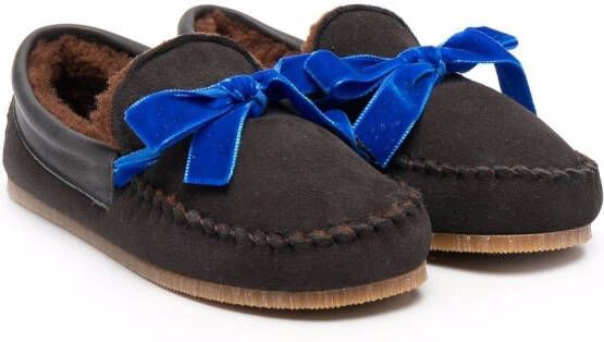 Pèpè bow-detail loafers Brown