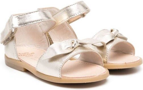 Pèpè bow-front sandals Gold