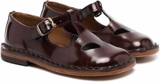 Pèpè buckle-fastening leather sandals Brown