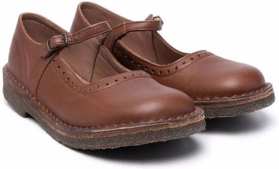 Pèpè buckled ballerina shoes Brown