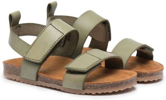 Pèpè double touch strap sandals Green