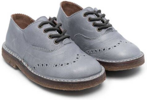 Pèpè Dusty leather brogues Blue