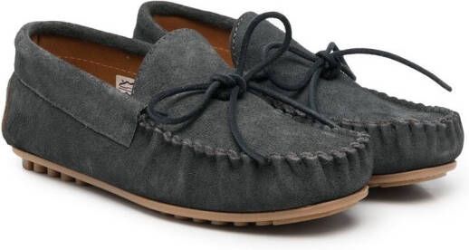 Pèpè front tie-fastening loafers Grey