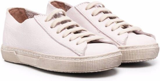 Pèpè gessetto leather trainers Pink