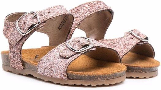 Pèpè glitter buckle-fastening sandals Pink