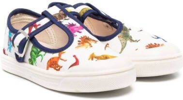 Pèpè graphic-print buckle-fastening trainers White