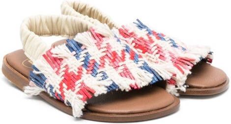 Pèpè woven raffia sandals Neutrals