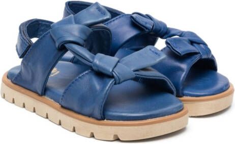 Pépé Kids Julia leather sandals Blue