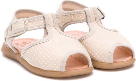 Pèpè polka-dot sandals Neutrals