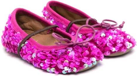 Pèpè sequin ballerina shoes Pink