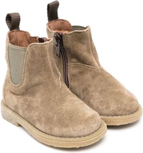 Pèpè suede ankle-length boots Neutrals