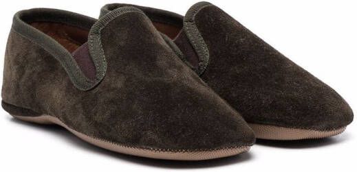 Pèpè suede slip-on shoes Green