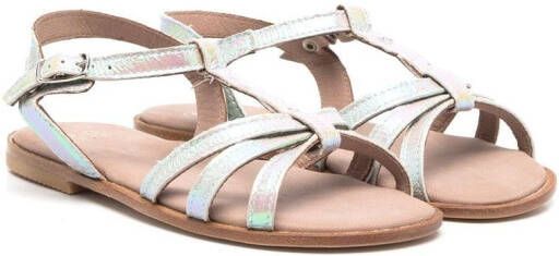 Pèpè T-bar buckle-fastening sandals Grey