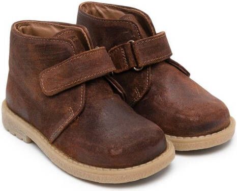 Pèpè touch-strap boots Brown