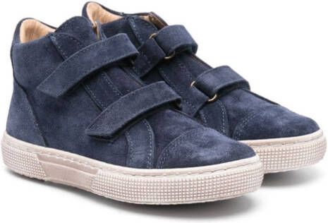 Pèpè touch-strap suede sneakers Blue