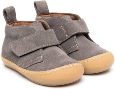 Pèpè touch-strap suede sneakers Grey