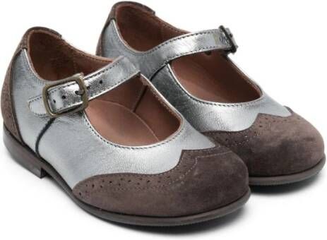 Pèpè two-tone ballerina shoes Brown