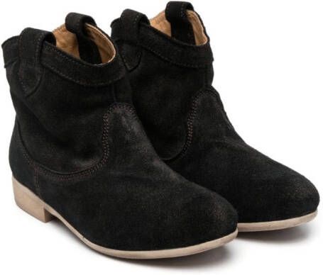 Pèpè Western-style suede boots Black