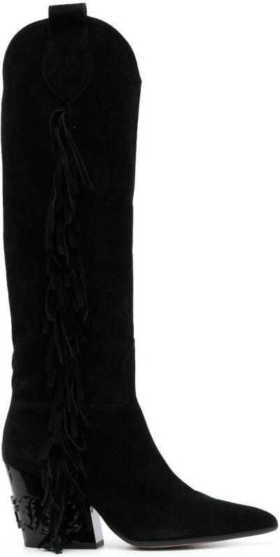 Philipp Plein calf-leather cowboy boots Black