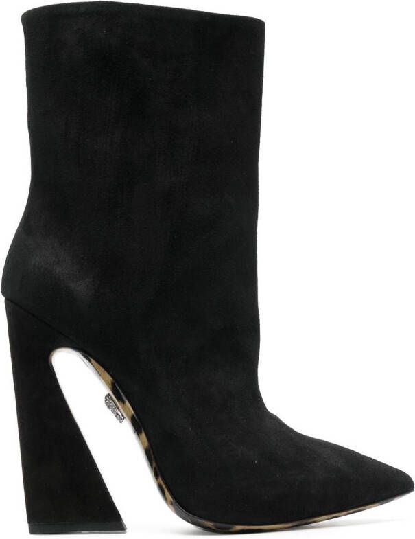 Philipp Plein leopard-sole 130mm ankle boots Black