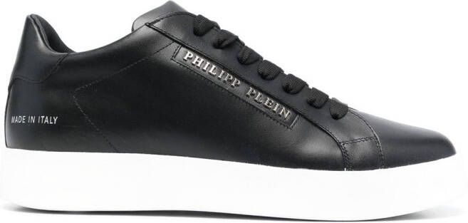 Philipp Plein low-top leather sneakers Black