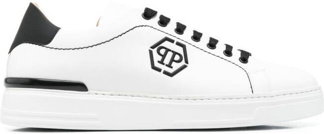Philipp Plein low-top leather sneakers Black
