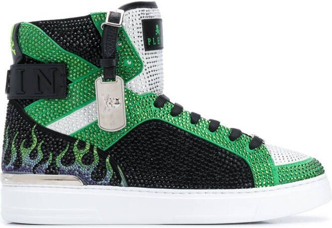 Philipp Plein Money Beast high-top sneakers Green