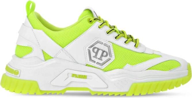 Philipp Plein Predator panelled sneakers Yellow