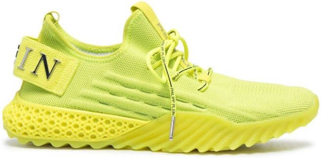 Philipp Plein Runner Iconic lace-up sneakers Yellow