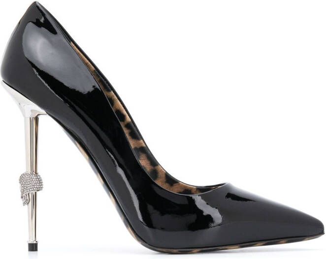 Philipp Plein Skull pointed-toe pumps Black