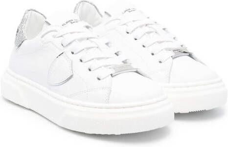 Philippe Model Kids low-top leather sneakers White