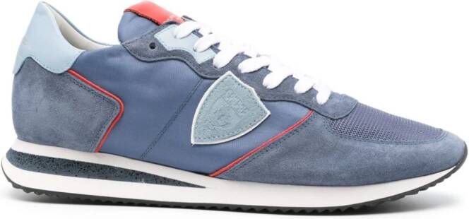 Philippe Model Paris lace-up suede sneakers Blue