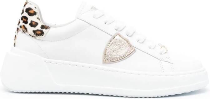 Philippe Model Paris leopard-print sneakers White