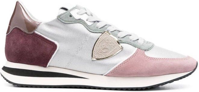 Philippe Model Paris logo-patch low-top sneakers Grey