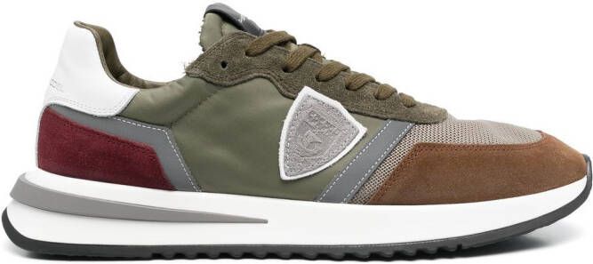Philippe Model Paris Mondial colour-block sneakers Green