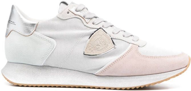 Philippe Model Paris panelled lace-up sneakers Grey