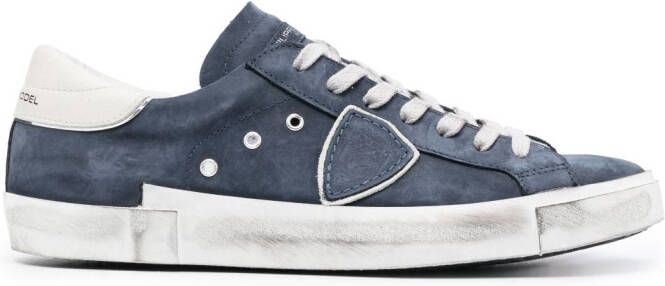 Philippe Model Paris PRSX leather low-top sneakers Blue