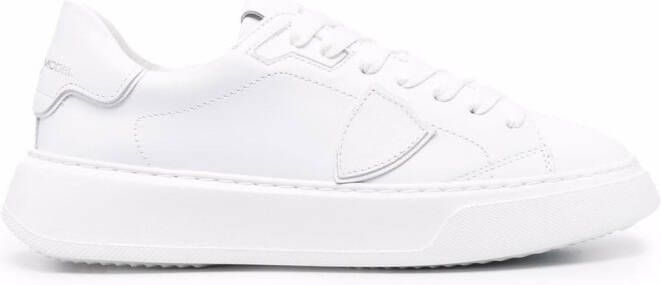 Philippe Model Paris side logo-patch sneakers White