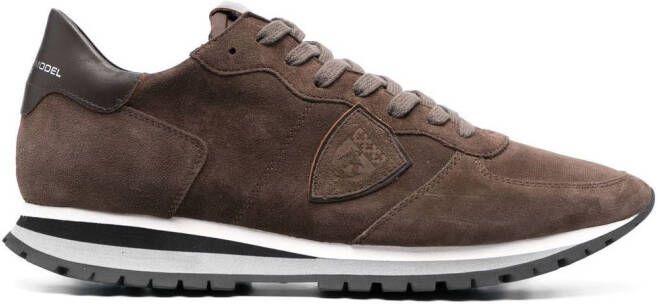 Philippe Model Paris suede low-top sneakers Brown
