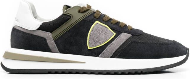 Philippe Model Paris suede panelled sneakers Black