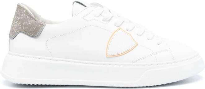 Philippe Model Paris Temple leather sneakers White