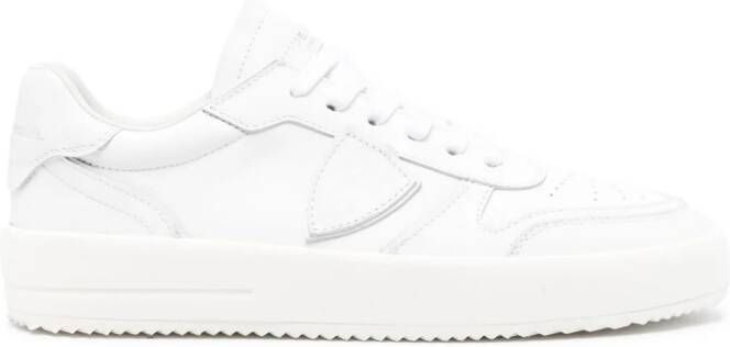 Philippe Model Paris Temple Veau leather sneakers White