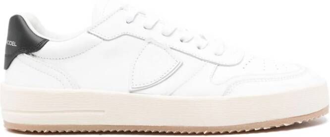 Philippe Model Paris Temple Veau leather sneakers White