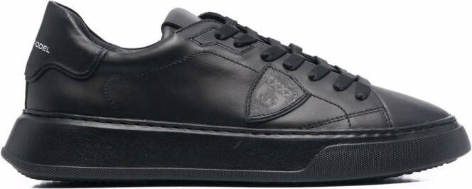 Philippe Model Paris Temple Veau low-top leather sneakers Black