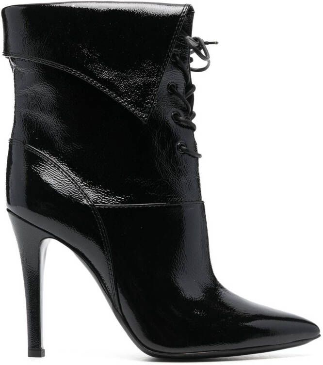 Philosophy Di Lorenzo Serafini pointed-toe 110mm lace boots Black
