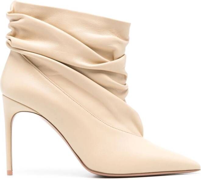 Philosophy Di Lorenzo Serafini x Malone Souliers Francesca 100mm boots Neutrals