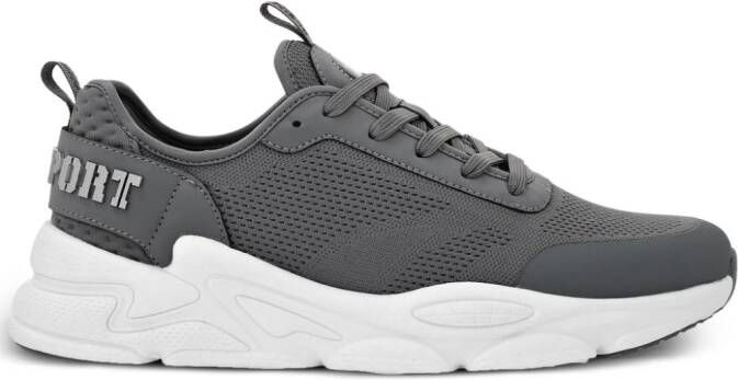 Plein Sport logo-embellished low-top sneakers Grey