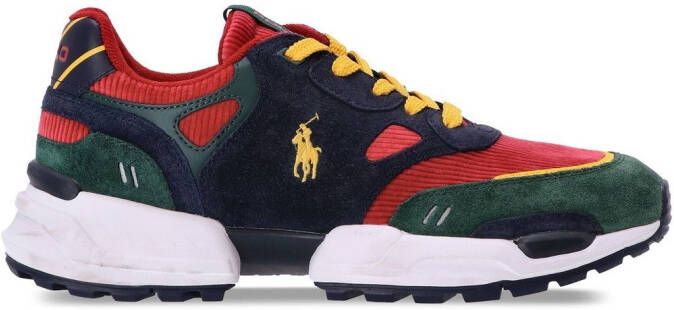 Polo Ralph Lauren corduroy low-top jogging sneakers Red - Picture 2