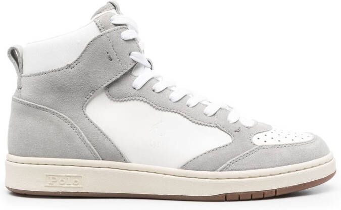 Polo Ralph Lauren Court leather-suede sneakers Neutrals