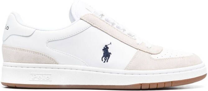 Polo Ralph Lauren Court leather suede sneakers White